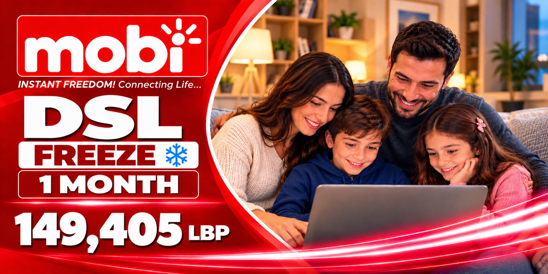 MOBI DSL FREEZE 1 MONTH