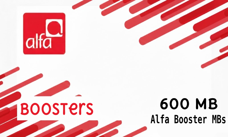Data Booster 600 MBs