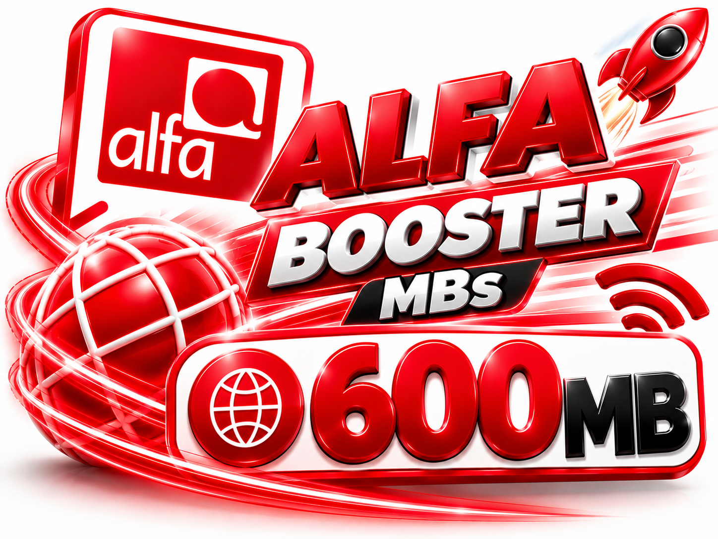 Data Booster 600 MBs